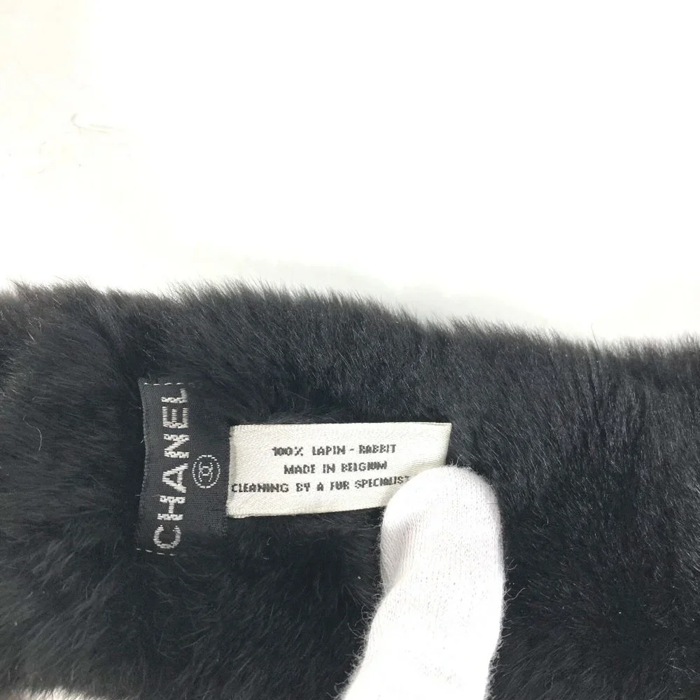 CHANEL Black Logo Bracelet